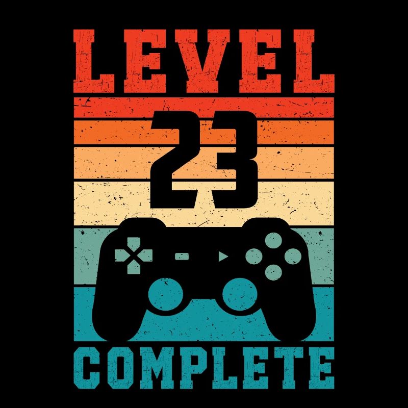 23rd Birthday Level 23 Complete 23 Years Gamer
