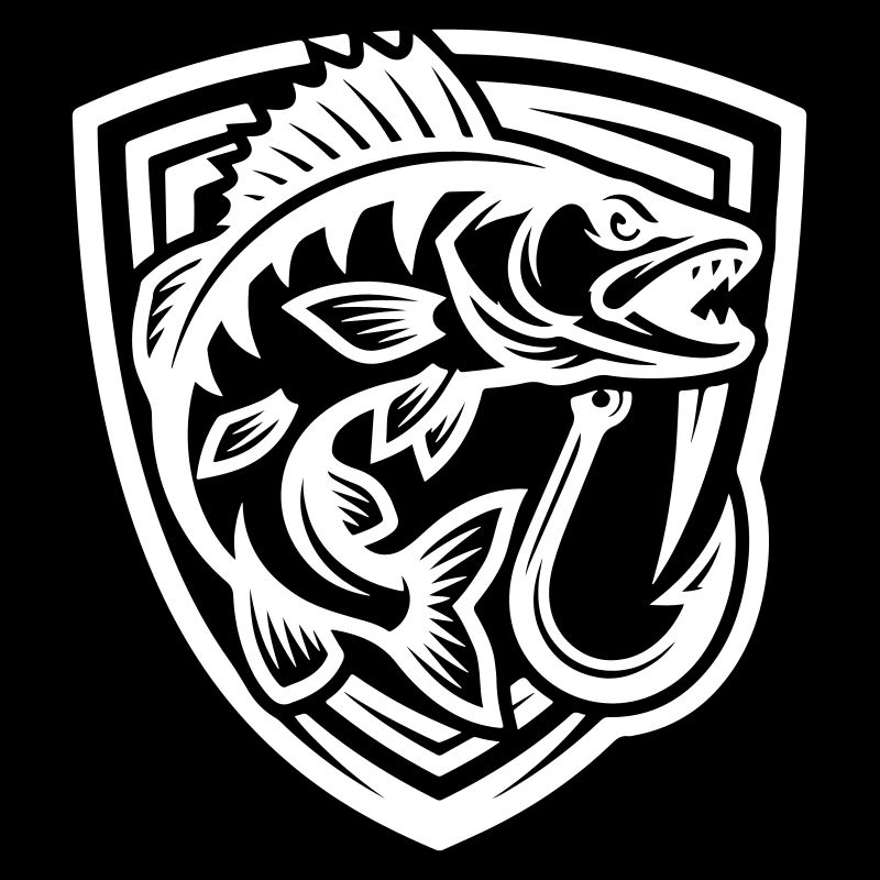 Blason de pêche au brochet