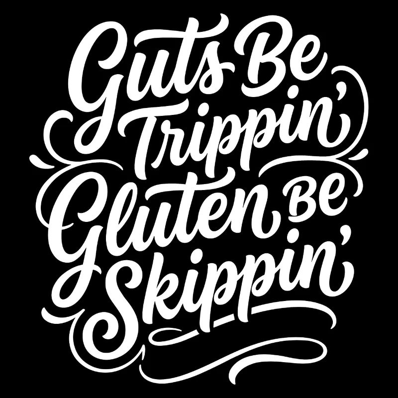 Humour sans gluten : proverbe cœliaque design