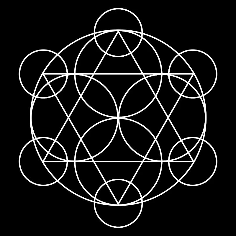 Metatron's Cube Geometric Mandala