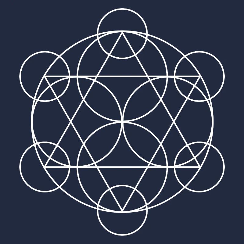 Mandala géométrique du Cube de Metatron