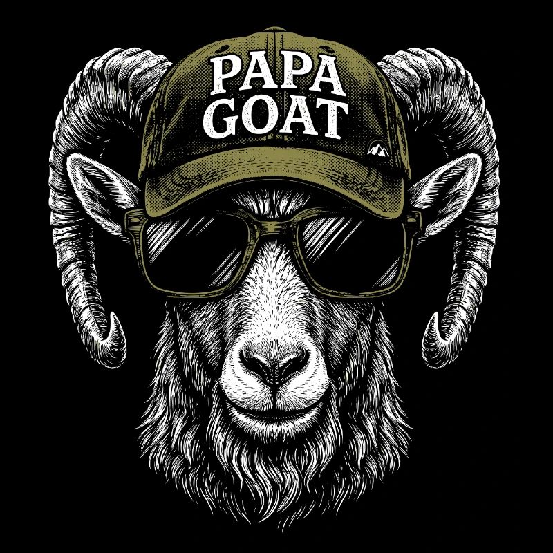 Papa Goat Cap Retro Hipster