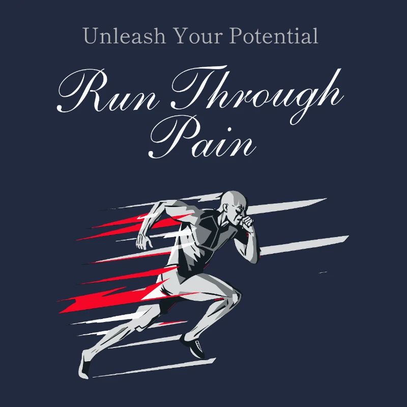 Motivation pour courir et jogging, design de coureur sprint