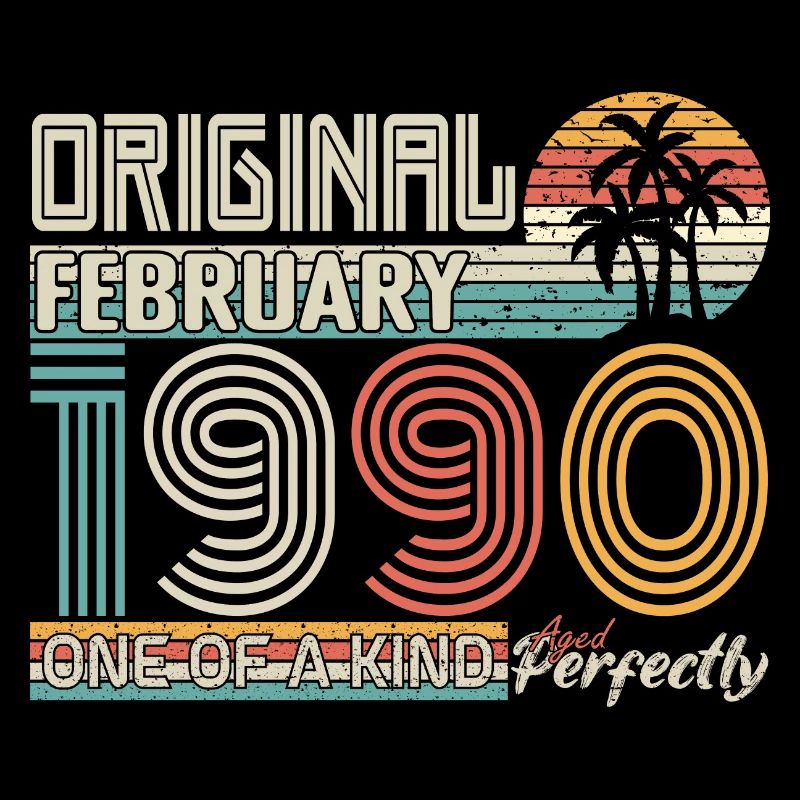 Février 1990 anniversaire Février 1990 cadeau