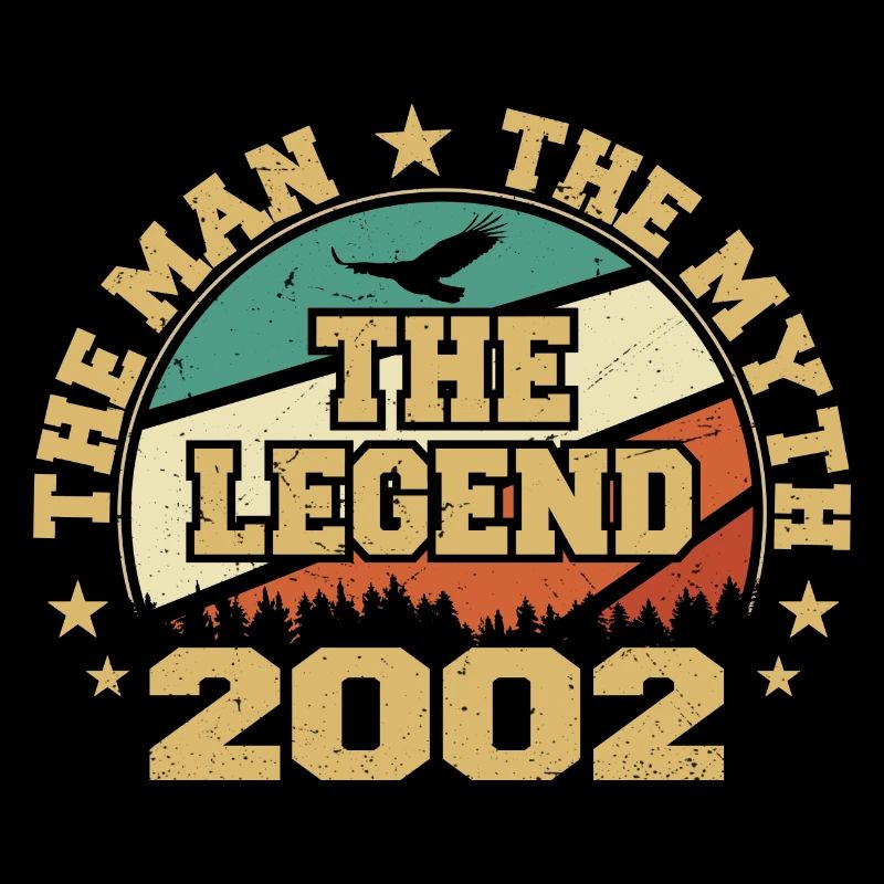 2002 Anniversaire Né En 2002 Rétro Millésime