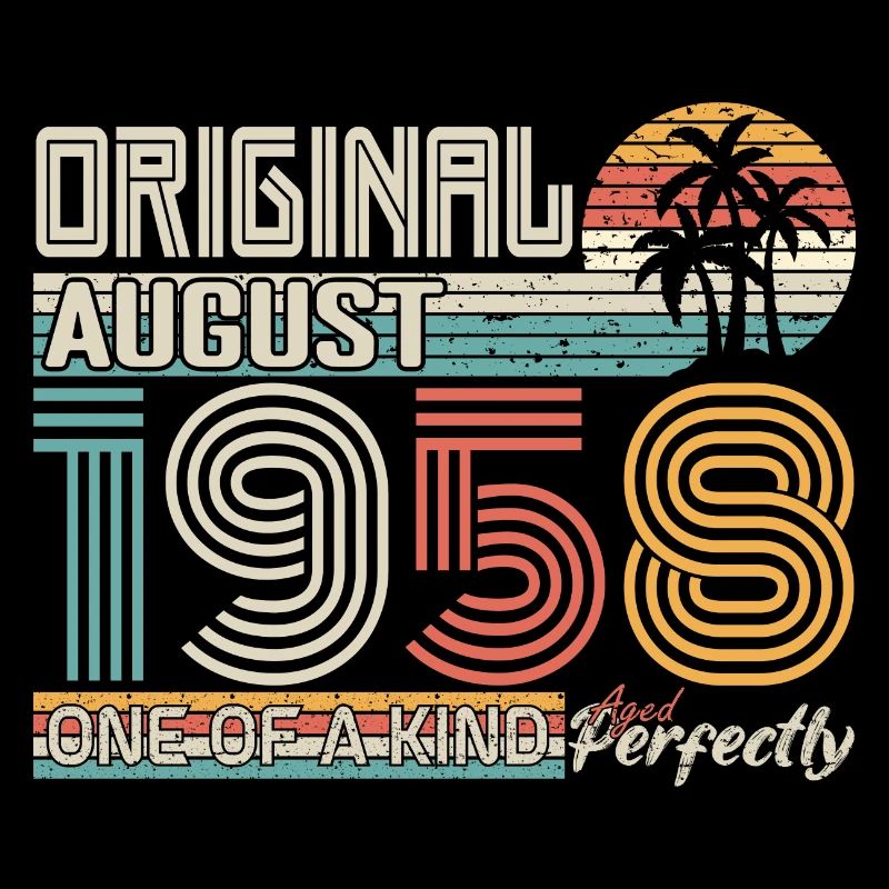 August 1958 anniversaire August 1958 cadeau
