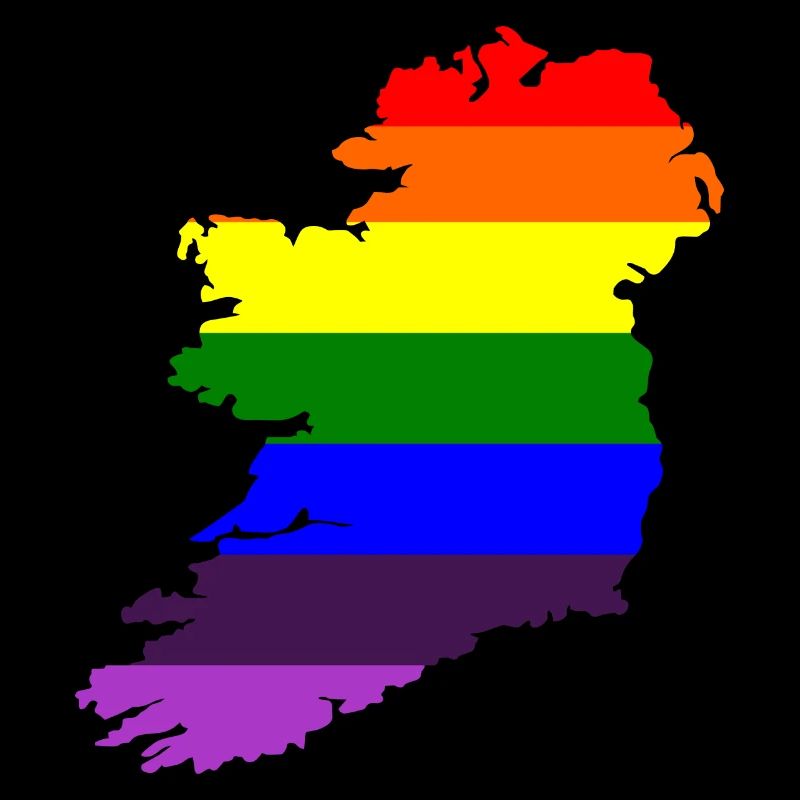 Gay Pride Ireland Irish Rainbow Flag