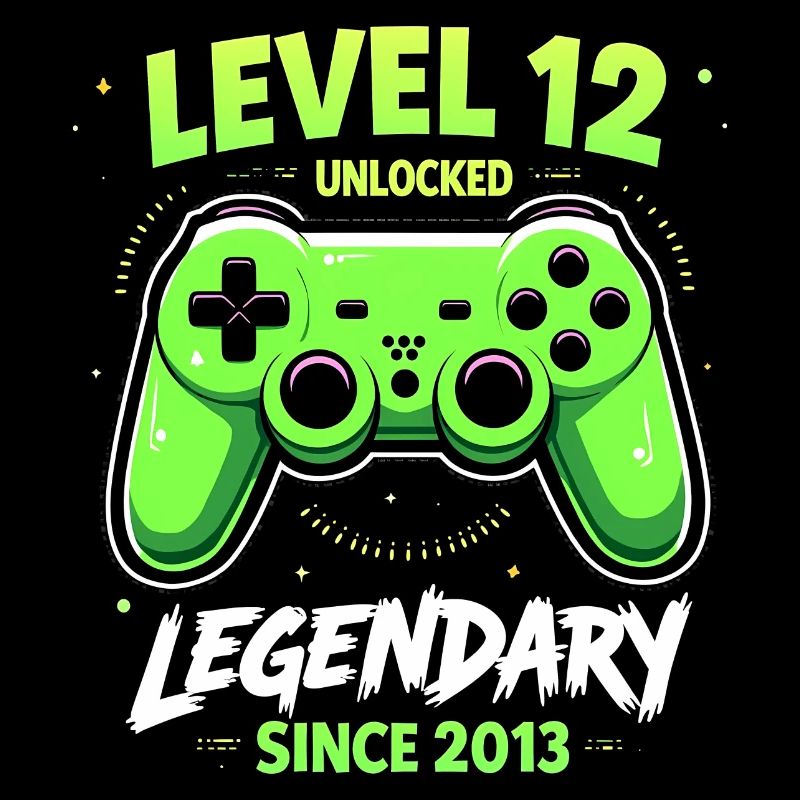 Level 12 Geburtstag Junge Gamer Lustig 2013