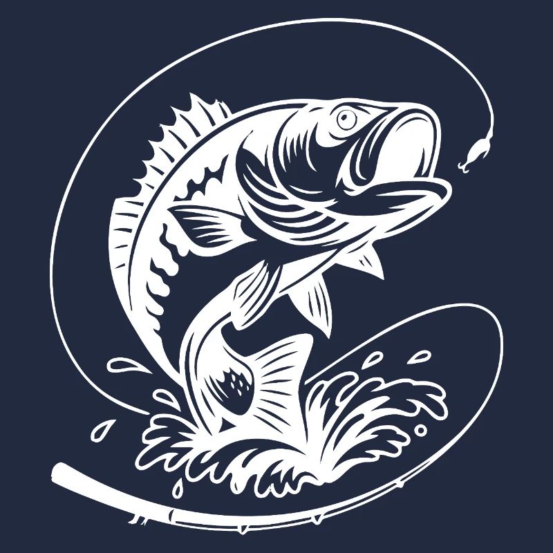 Dynamische Barschfisch-Illustration