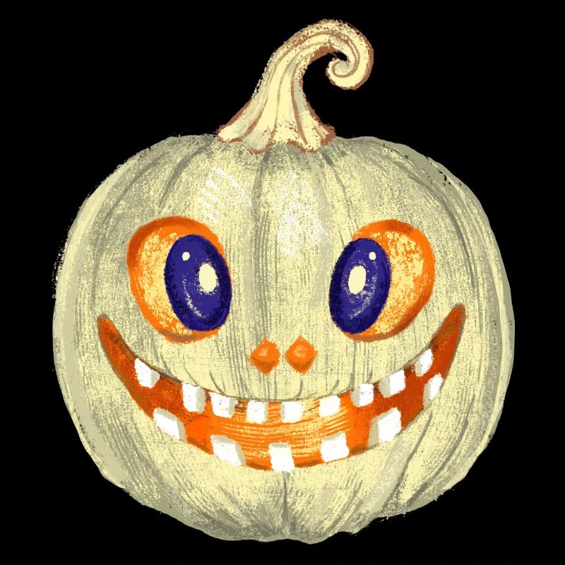 illustration de citrouille lumineuse