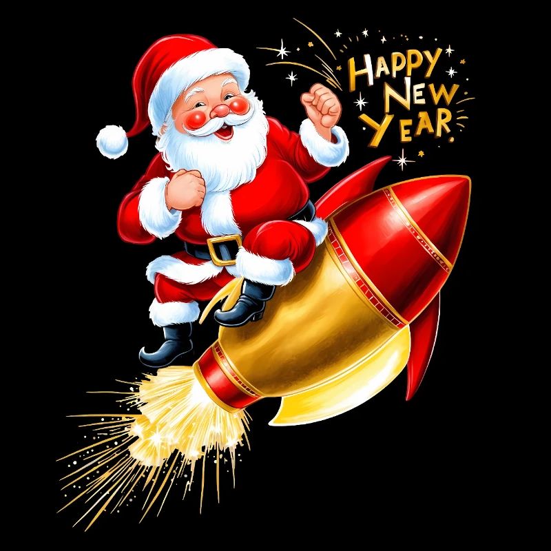 Bonne année Réveillon du Nouvel An Feux d’artifice Rocket