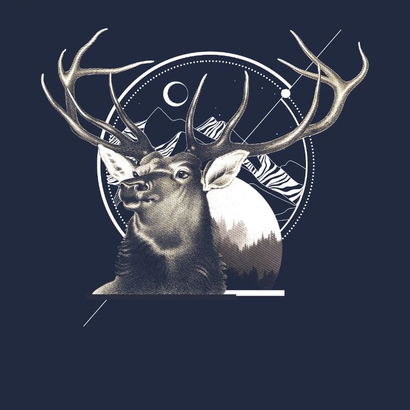 Mountain Deer Graphic