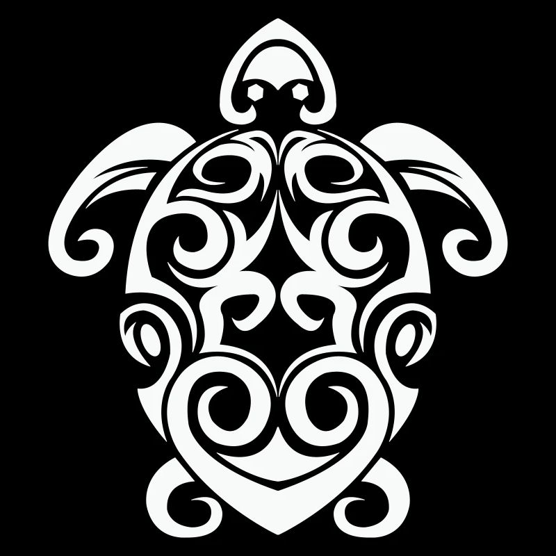 Tribal Schildkröte Spirale