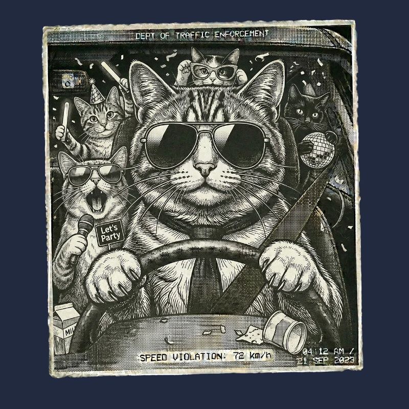 Katze Geblitzt
