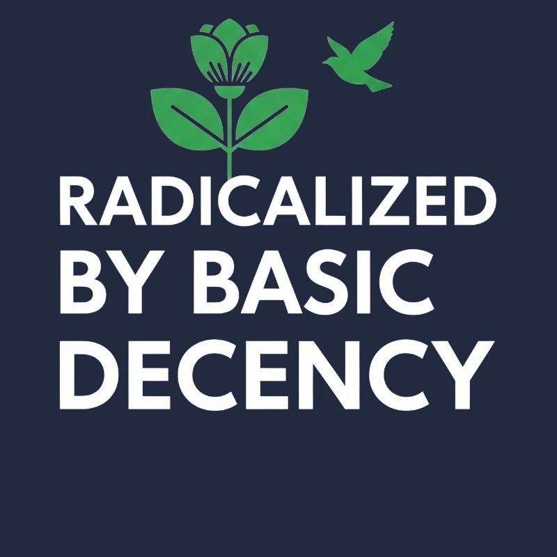 Radicalisé par la déclaration de décence de base sur le décalcomanie de chemise