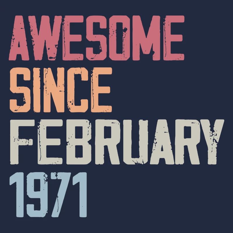 Février 1971, 53e anniversaire 1971 Fevrier 53 ans