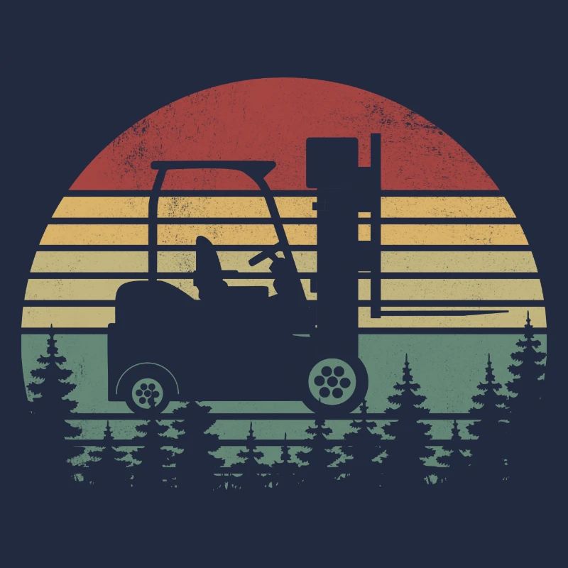 Funny Forklift Driver Art - Forklift Operator