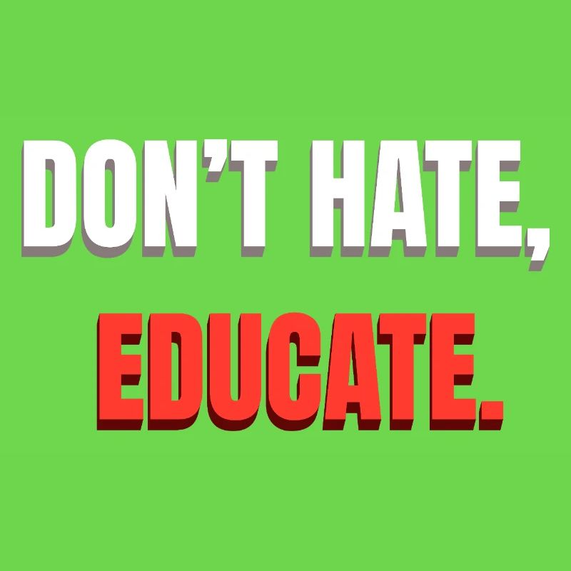 Message de ne pas détester l’éducation