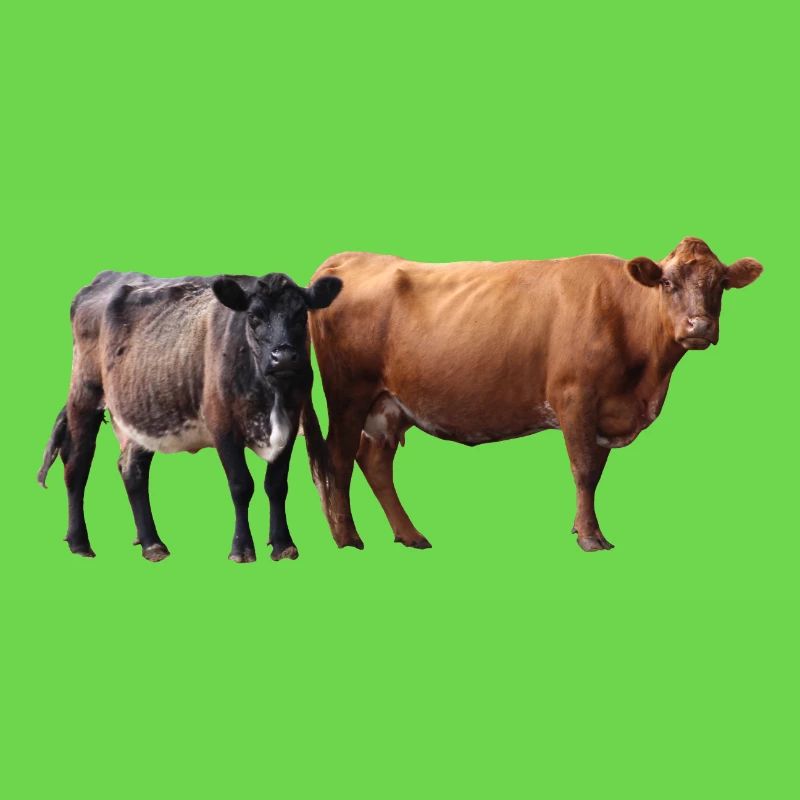 two cows