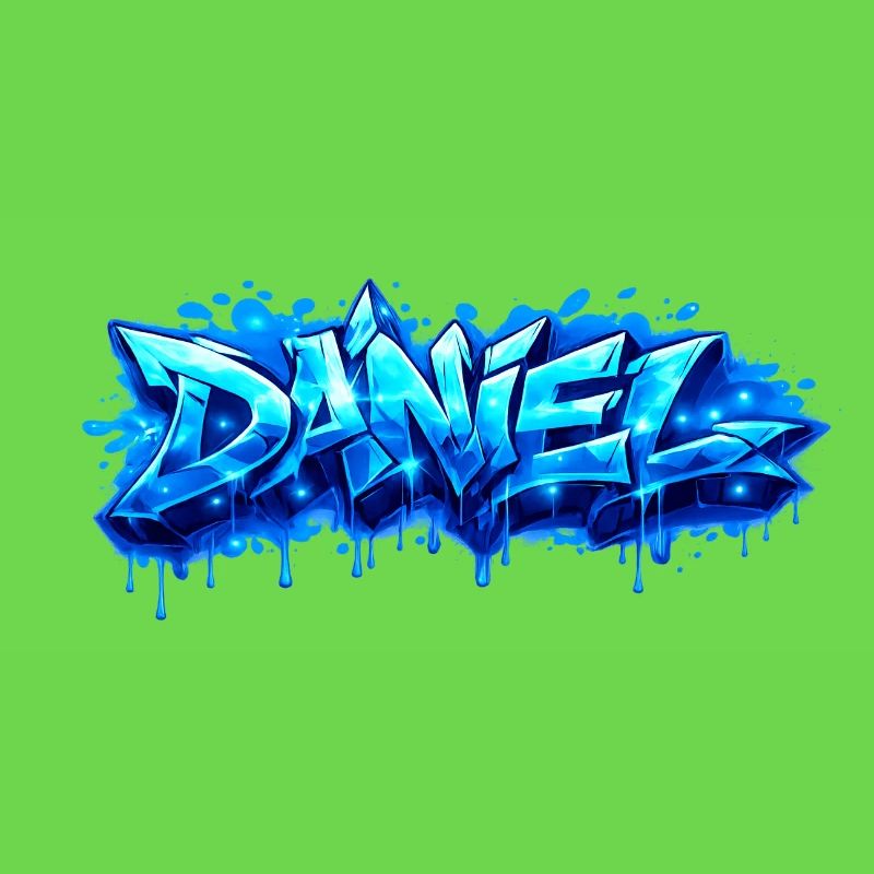 Graffiti DANIEL Name Geschenk Ideal druckbar