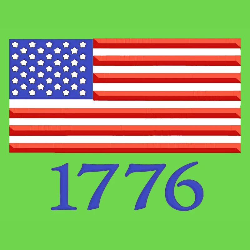 Drapeau américain de 1776 brodé