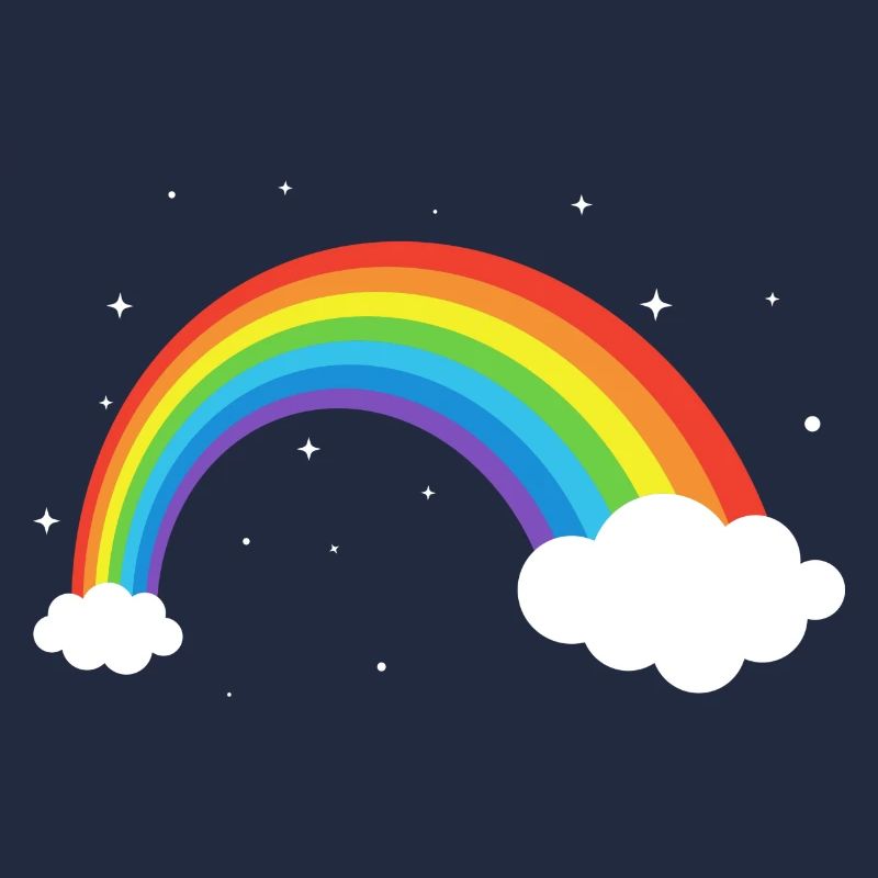 Kosmischer Regenbogenbogen