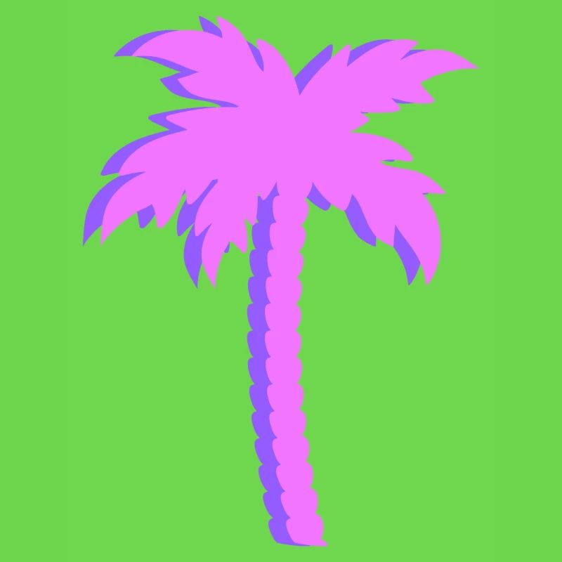 Lila Palmen Gradient