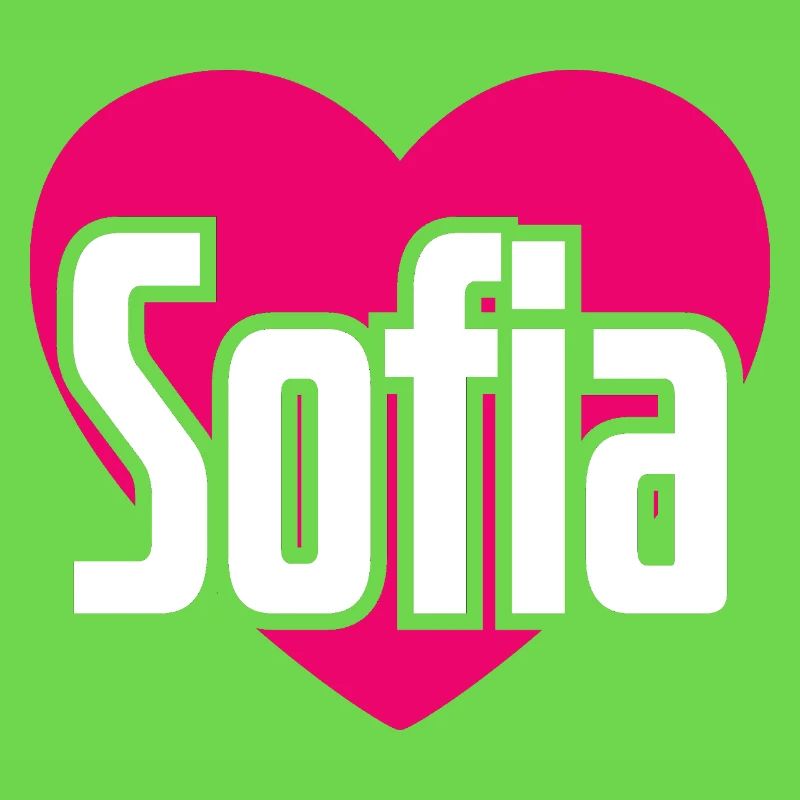 I Love Sofia Pink Heart I Love Sofia