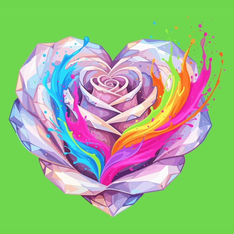 Kristallherz Regenbogenfusion