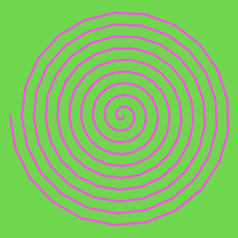 Conception en spirale colorée pour le style psychédélique