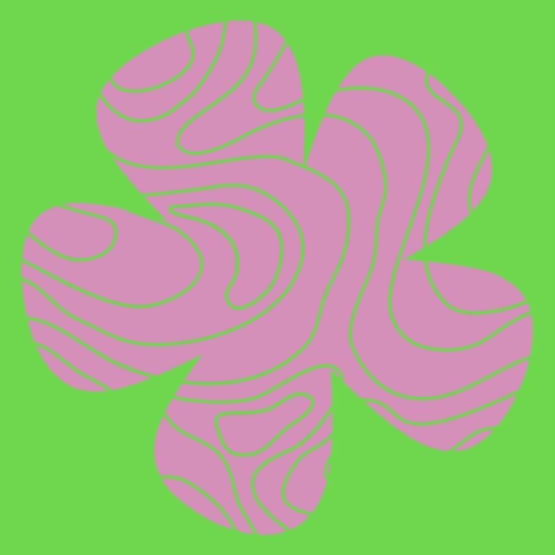 Bloom with wavy lines – Elegant design