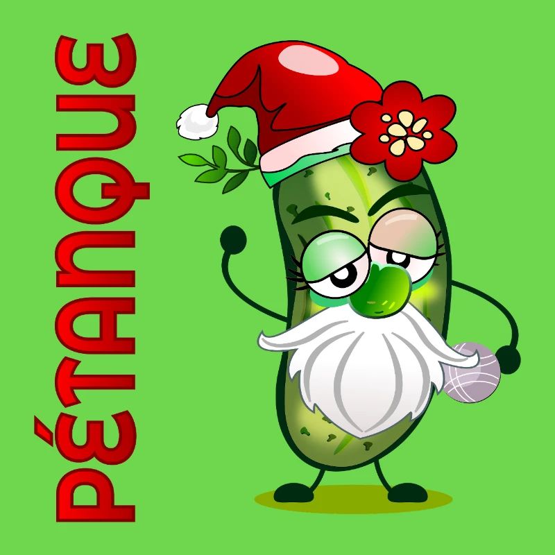 Noël pétanque Boule Cornichons