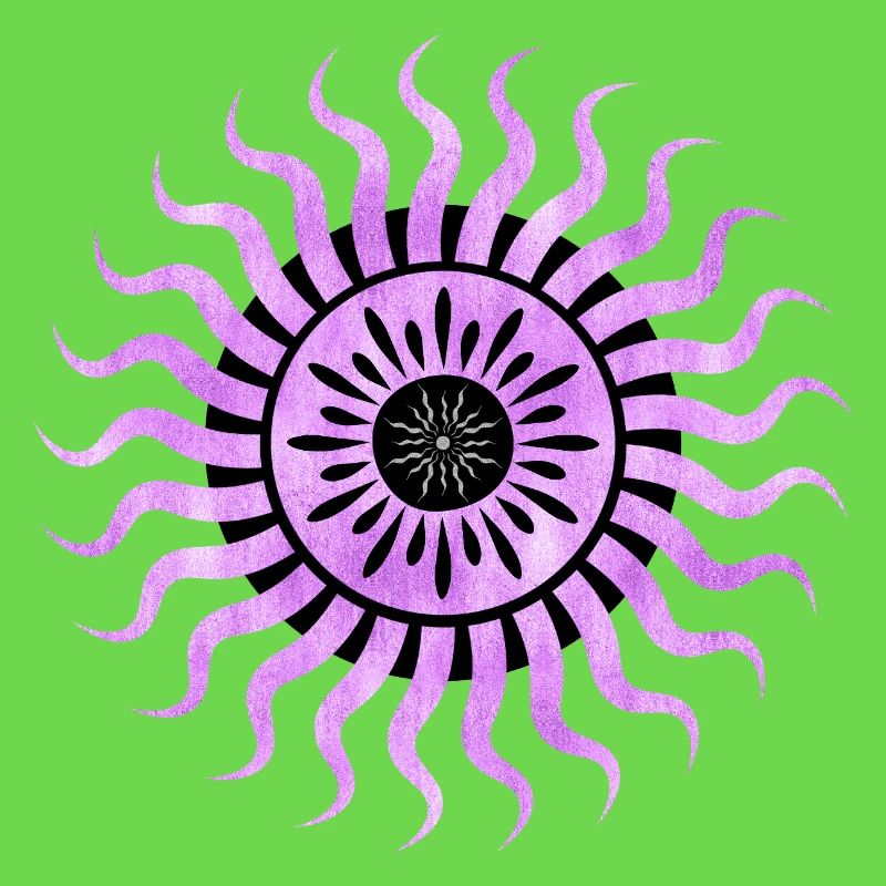 Verträumte lila Sonne
