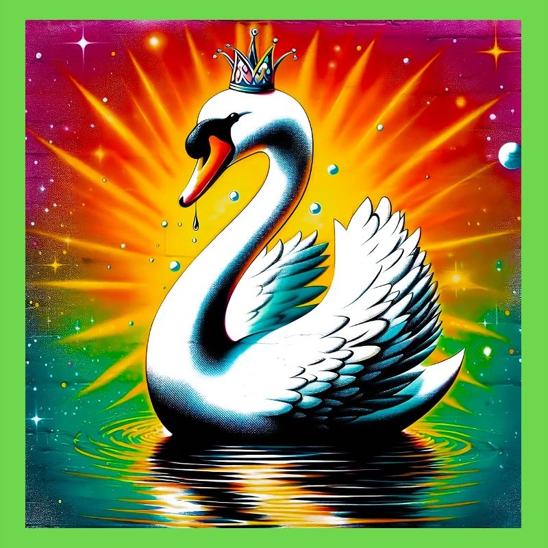 Schwan mit der Krone