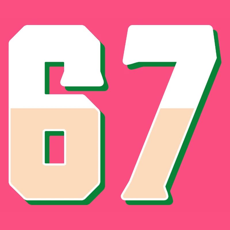 6 7 – Trendiges, minimalistisches Textdesign,
