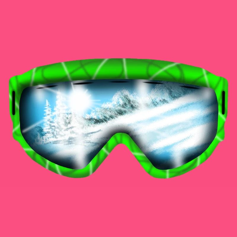 Glacier View Neon Goggle Design