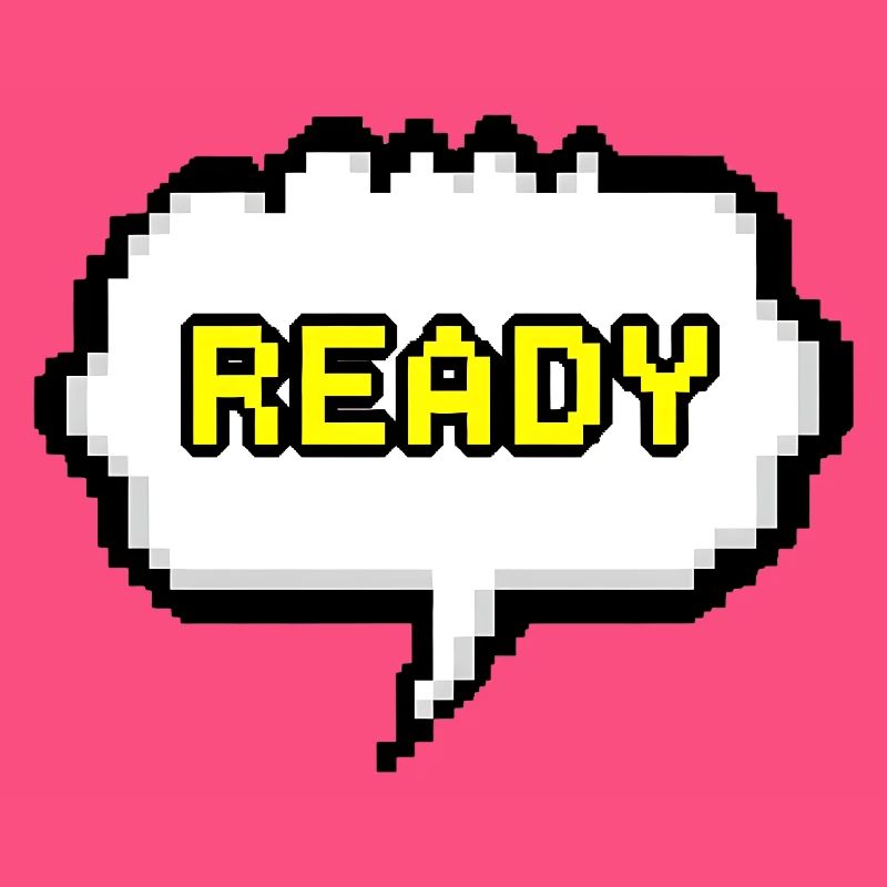 Bulle de dialogue Pixel Ready