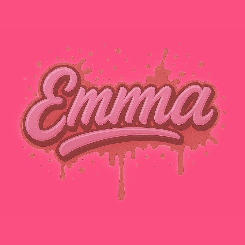Graffiti Prénom Emma cadeau idéal imprimable 