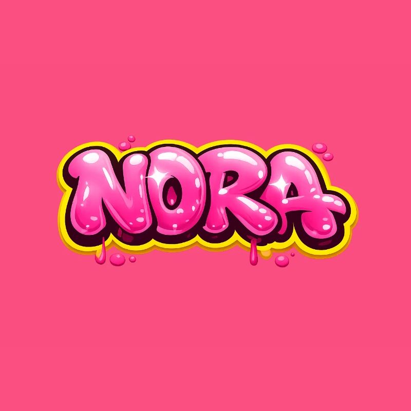 NORA GRAFFITI NAME FOR PERFECT GIFT PRINTABLE 