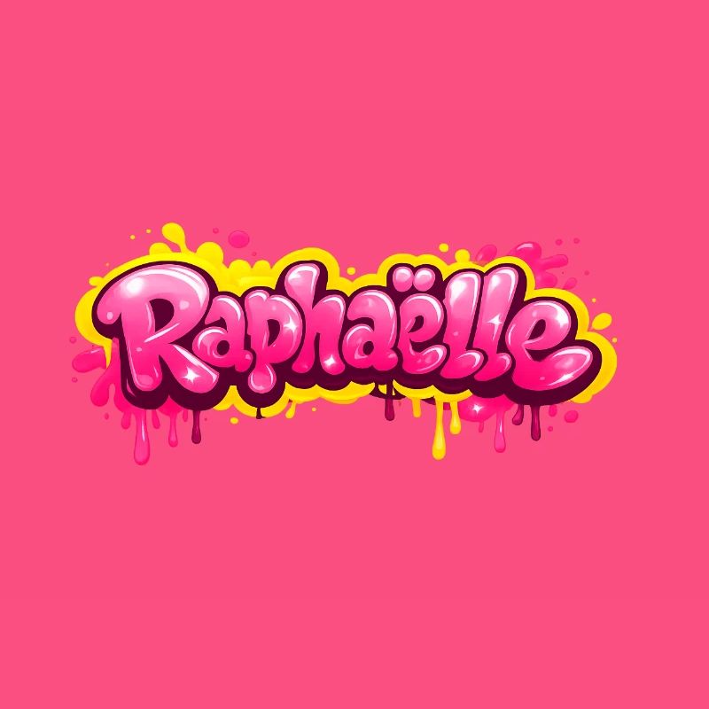 RAPHAELLE GRAFFITI NAME FOR PERFECT GIFT PRINTABLE