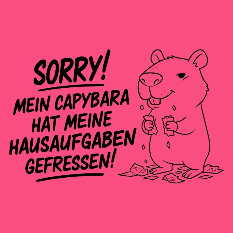 Pardon! Capybara a mangé mes devoirs