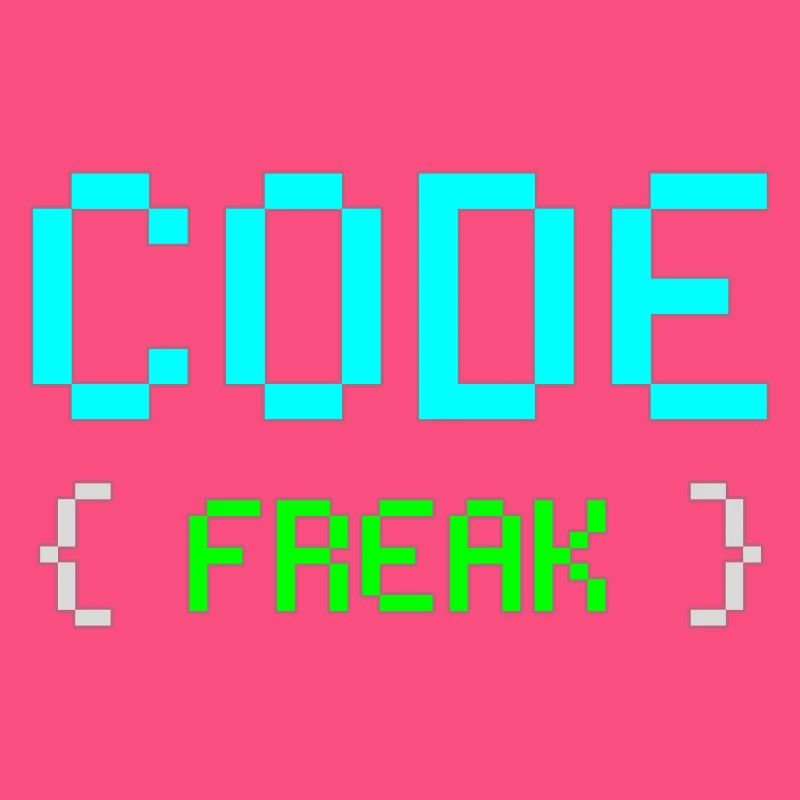T-shirt néon Pixel Code Freak