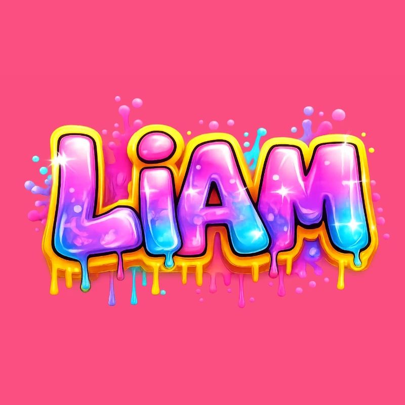 LIAM GRAFFITI NAME FOR PERFECT GIFT PRINTABLE 