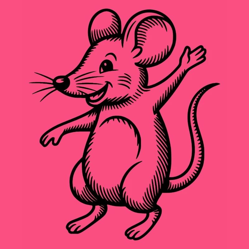 Mouse Dancing Jumping Laughing Jumping Waving Celebrating