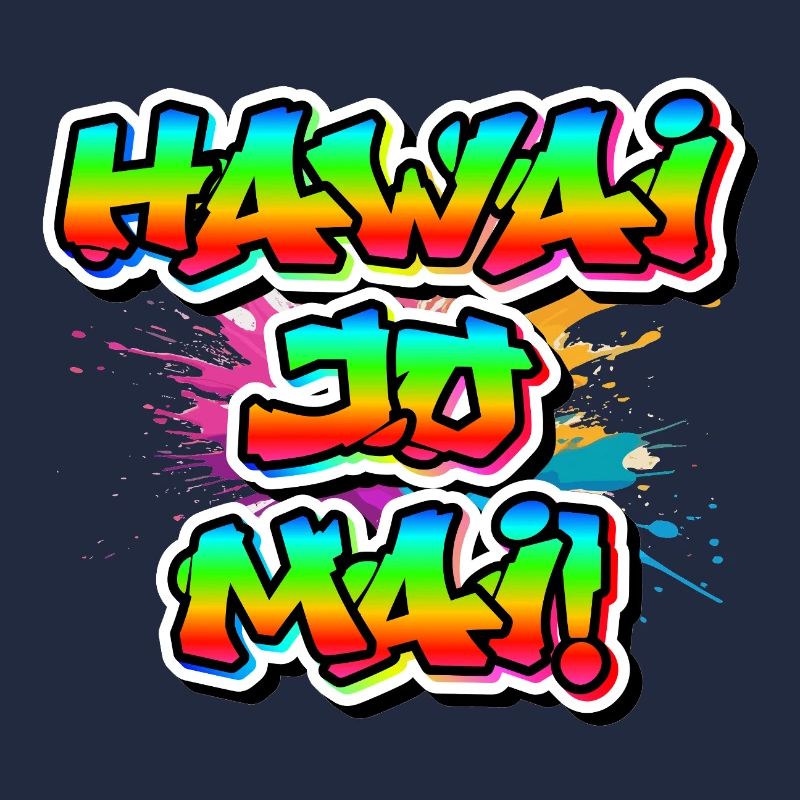 Hawaï Hello 😎 Neon Design Dialecte Vacances Souhaits