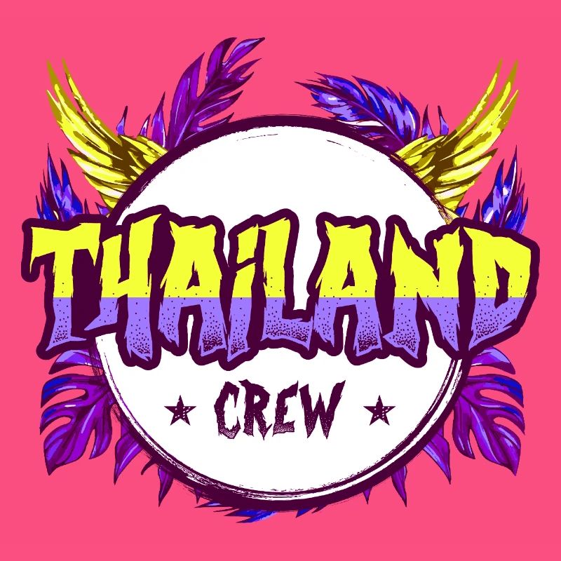 Équipe thaïlandaise colorée