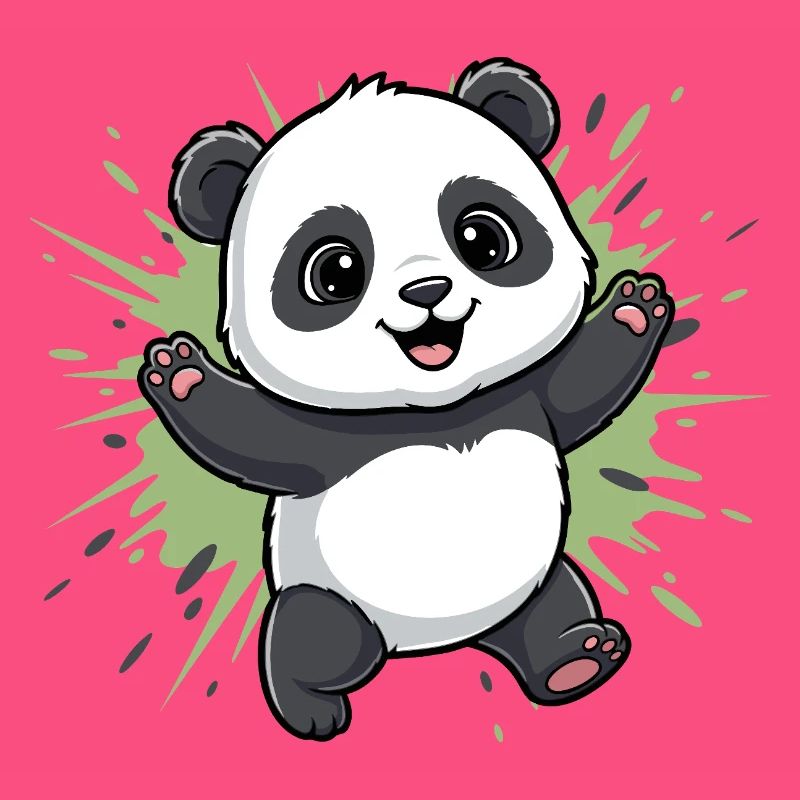 Fond du Panda Spritz Câlin