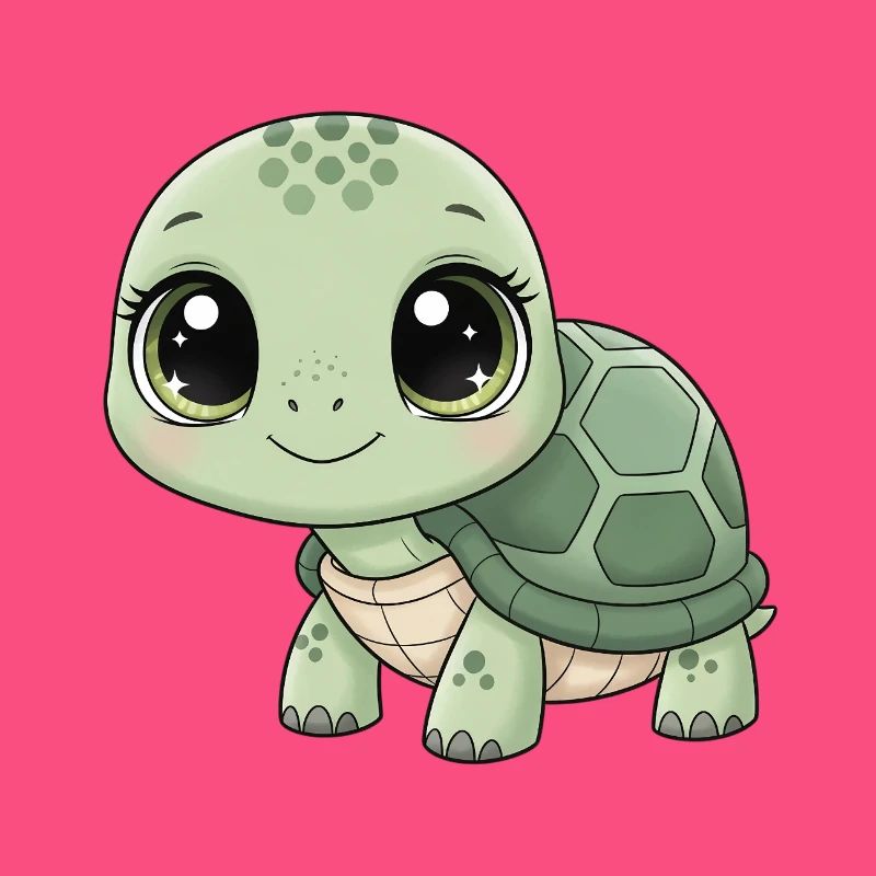 Mintgrüne Kuschelturtle