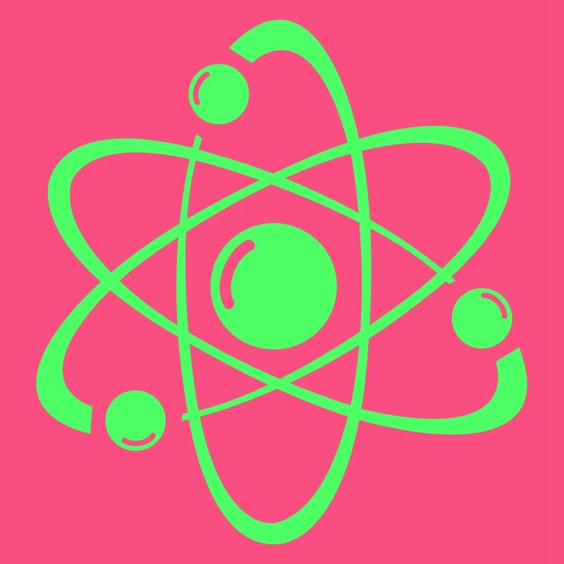 Conception d’atome de néon : image atomique radiante