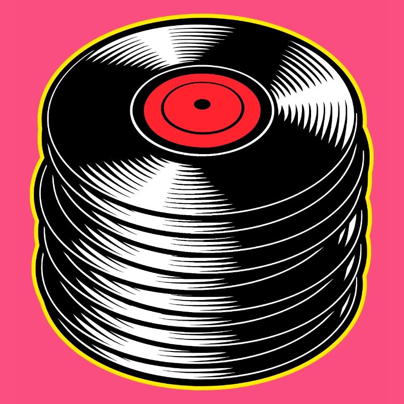 Stack d’albums vinyles